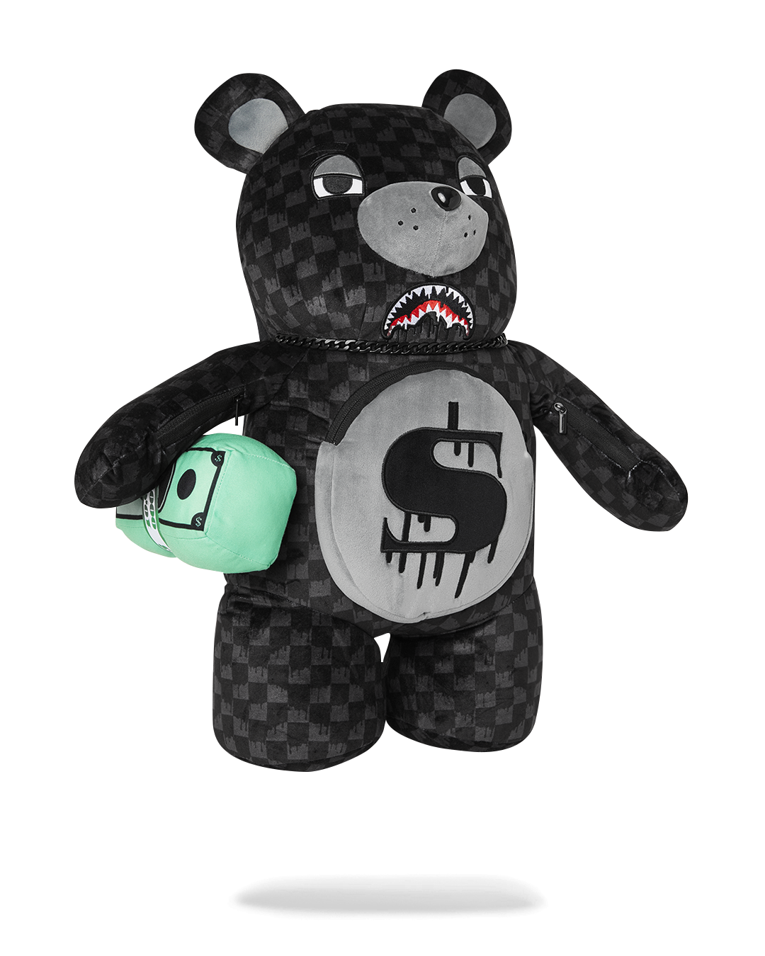 TIBURONES EN PARÍS THUNDERDRIP MONEYBEAR MOCHILA DE OSITO DE PELUCHE