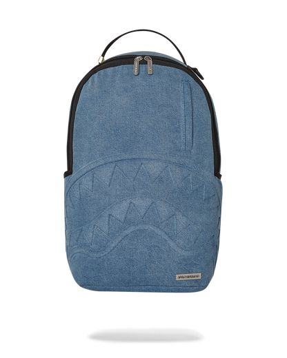 MOCHILA CON RELIEVE SHARK SMASH LOGO DENIM DLXS