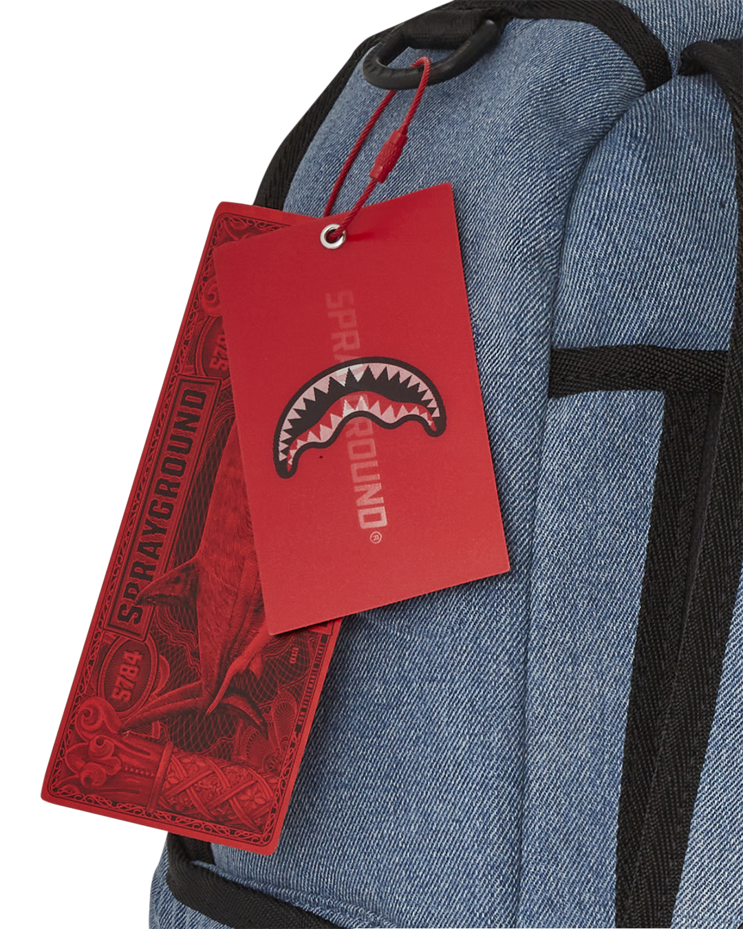 MOCHILA CON RELIEVE SHARK SMASH LOGO DENIM DLXS