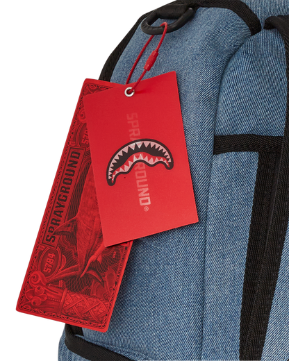 MOCHILA CON RELIEVE SHARK SMASH LOGO DENIM DLXS