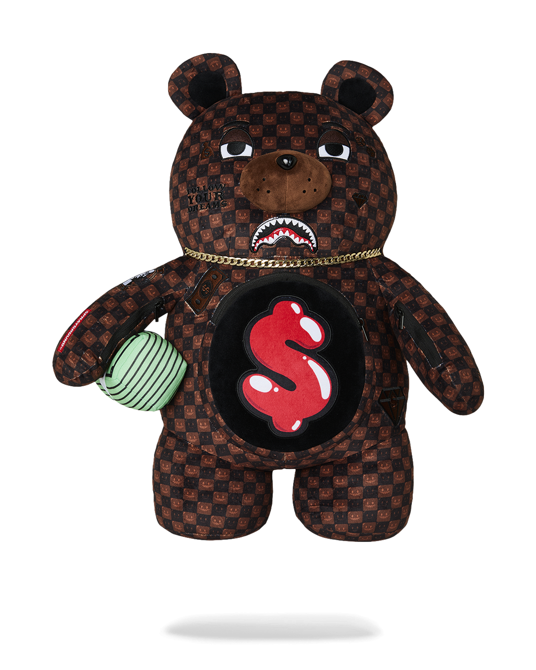 MOCHILA DE OSO SHARKS IN PARIS GRIN & GRIND