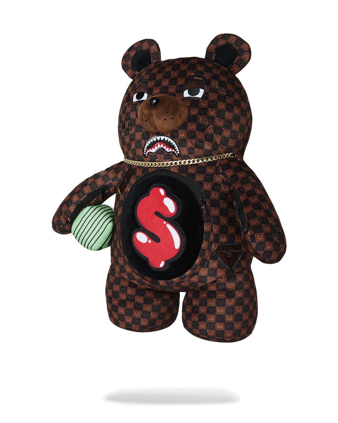 MOCHILA DE OSO SHARKS IN PARIS GRIN & GRIND