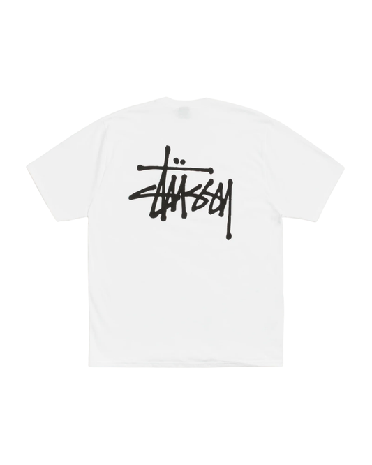 BASSIC STUSSY TEE WHITE